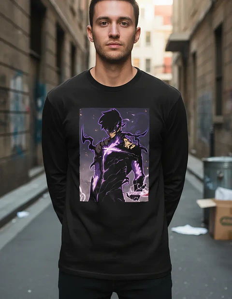 Polera Manga Larga Solo Leveling - Ver 03 - Vale Gamess