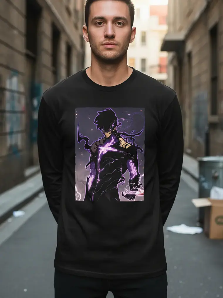 Polera Manga Larga Solo Leveling - Ver 03 - Vale Gamess 1