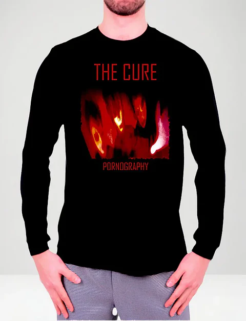 Polera Manga Larga The Cure - Ver 04 - Pornography