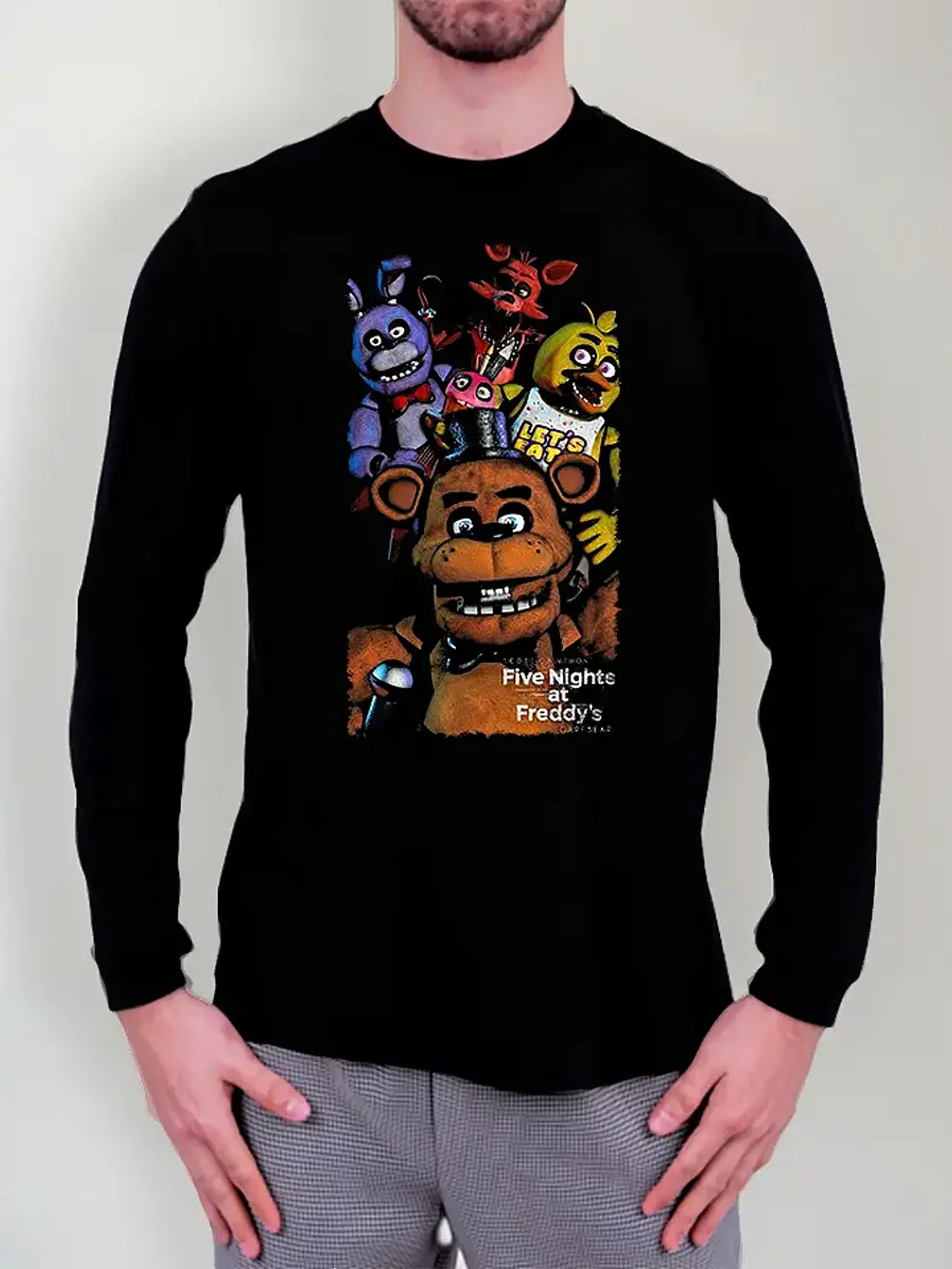 Polera Manga Larga Five Nights At Freddys - 01 - Vale Gamess 1