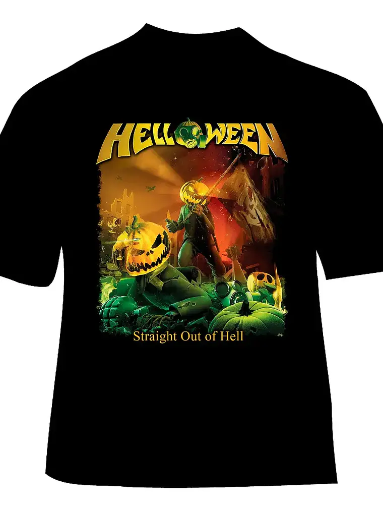 Polera Helloween - Ver 35 - Straight Out Of Hell 1