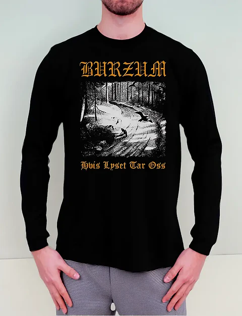 Polera Manga Larga Burzum - Ver 08 - Hvis Lyset Tar Oss