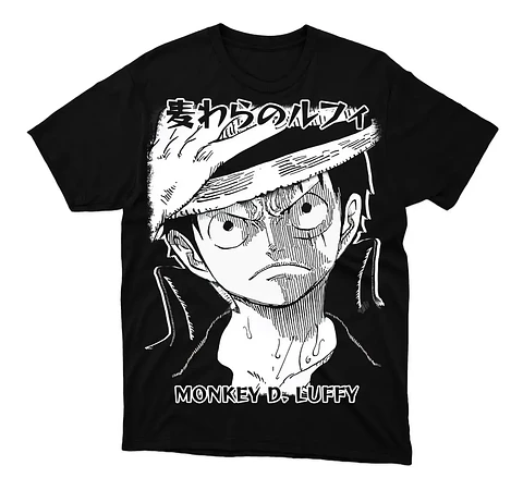 Polera One Piece Luffy Angry
