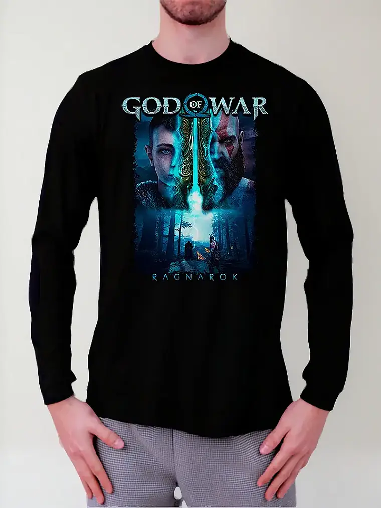 Polera Manga Larga God Of War Ragnarok - Vale Gamess 1