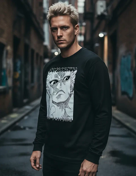 Polera Manga Larga One Piece - Donquixote Doflamingo