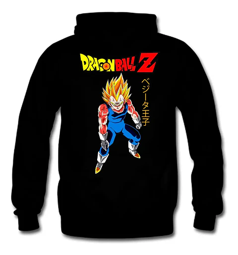 Poleron Dragon Ball Z - Vegeta - Sayajin Majin - Vale Gamess