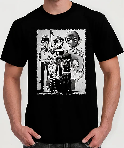 Polera Gorillaz - Ver 06 - Vale Gamess