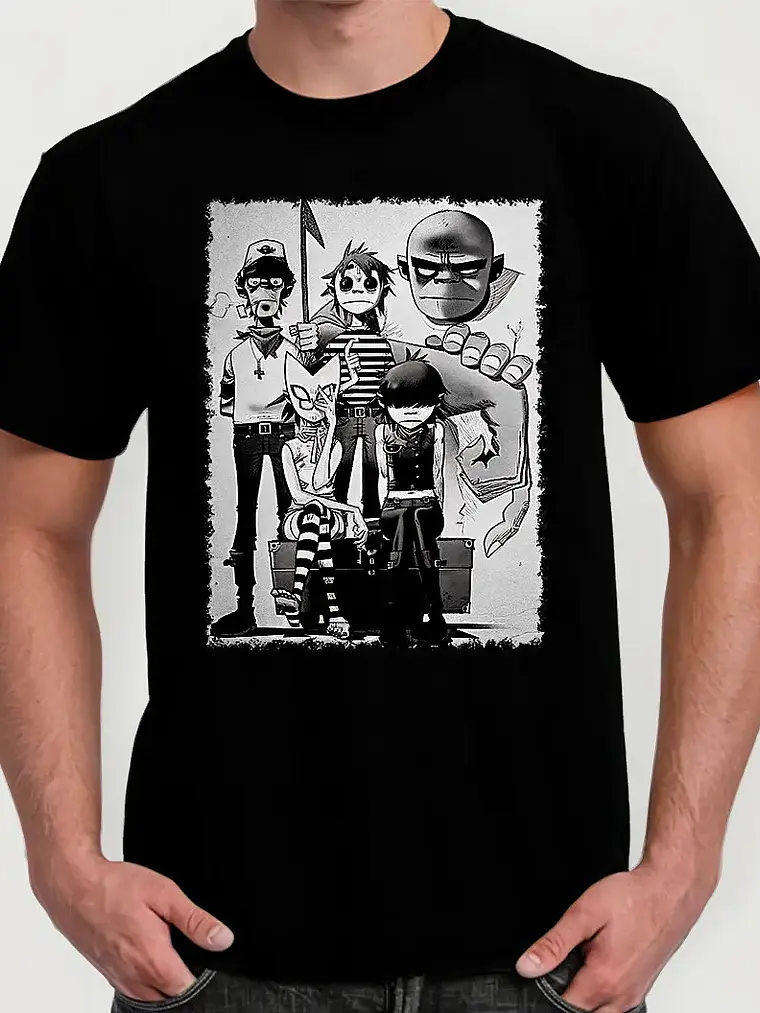 Polera Gorillaz - Ver 06 - Vale Gamess 1