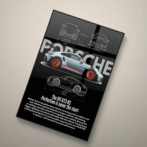 Cuadro De Aluminio - Porsche - Gt3 Rs