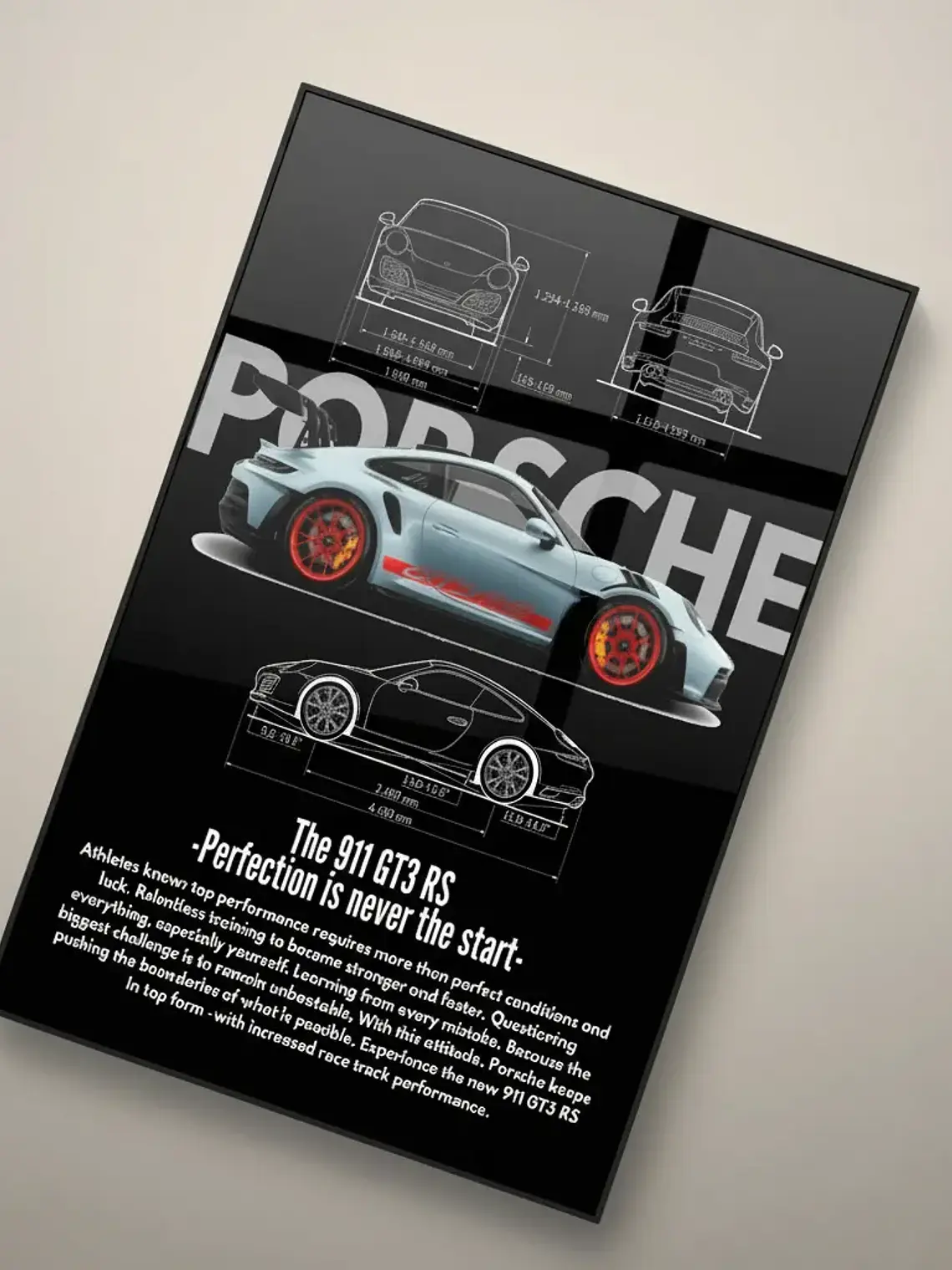 Cuadro De Aluminio - Porsche - Gt3 Rs 1