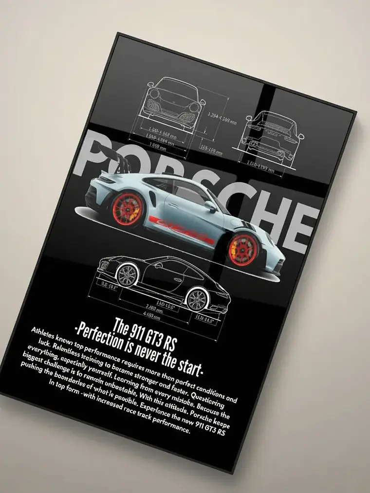 Cuadro De Aluminio - Porsche - Gt3 Rs 1