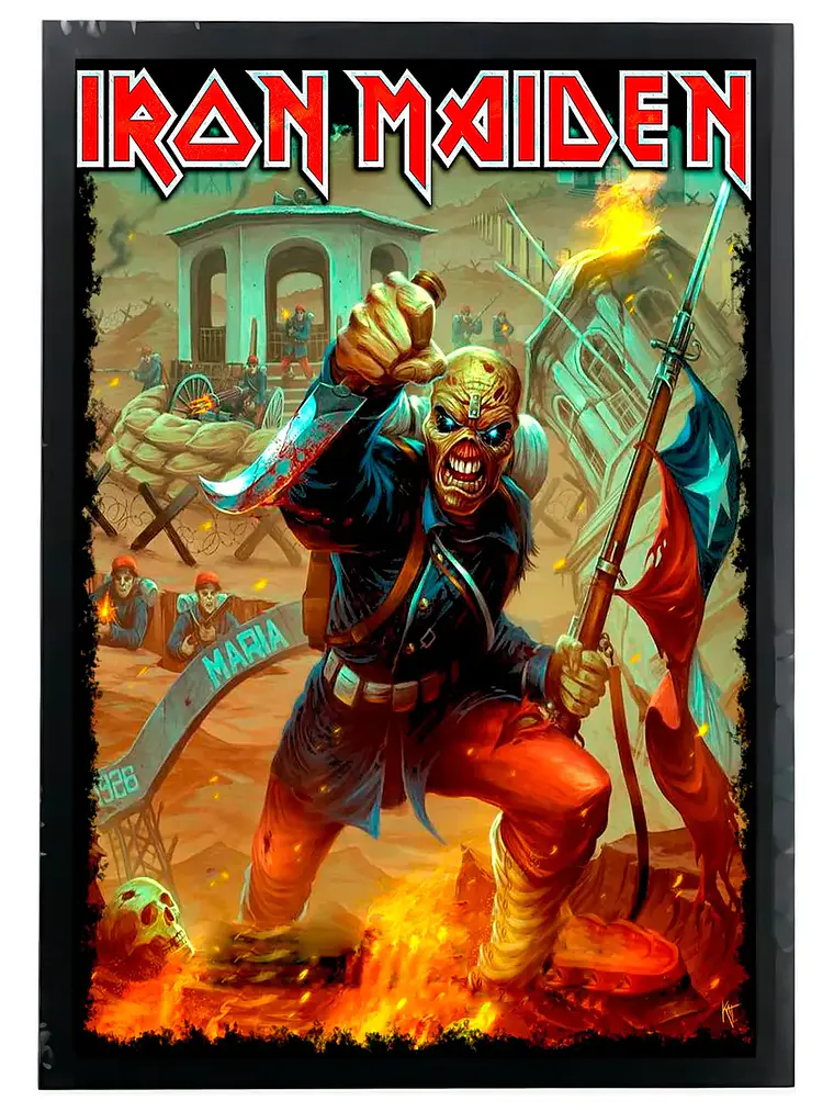 Cuadro Madera/vidrio 30x40 Iron Maiden - Ver 069 1