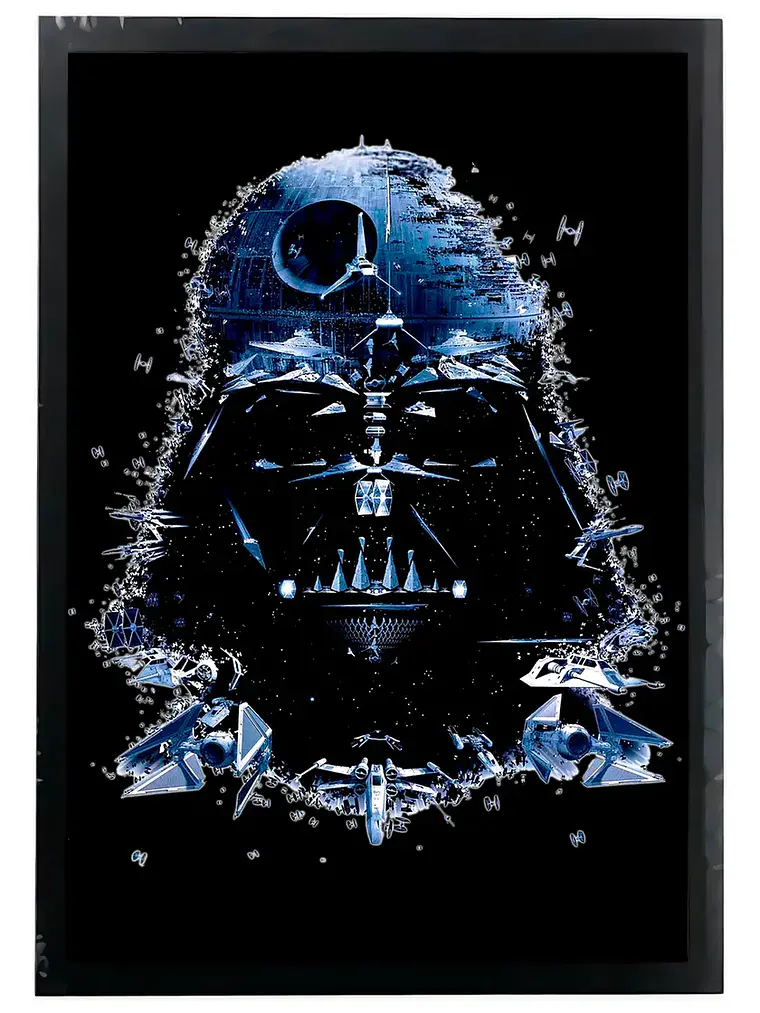 Cuadro Madera/vidrio 30x40 Star Wars - Ver 20 1