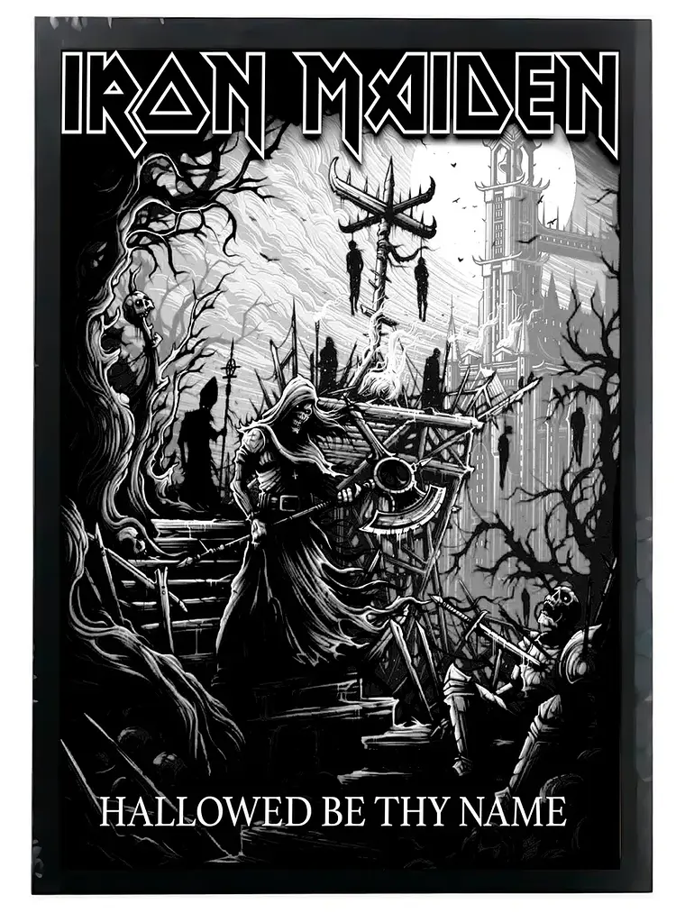 Cuadro Madera/vidrio 30x40 Iron Maiden - Ver 161 1
