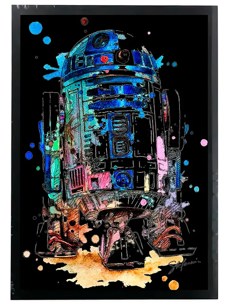Cuadro Madera/vidrio 33x48 Star Wars - Ver 06 1