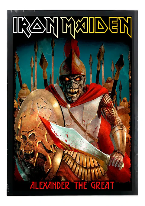 Cuadro Madera/vidrio 30x40 Iron Maiden - Ver 02
