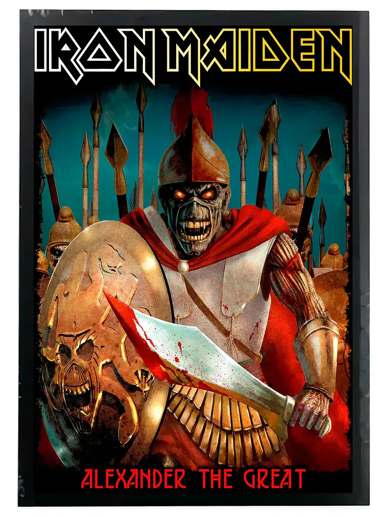 Cuadro Madera/vidrio 30x40 Iron Maiden - Ver 02 1