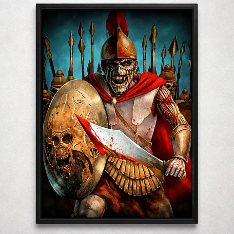 Cuadro Madera/vidrio 33x48 Iron Maiden - Ver 002