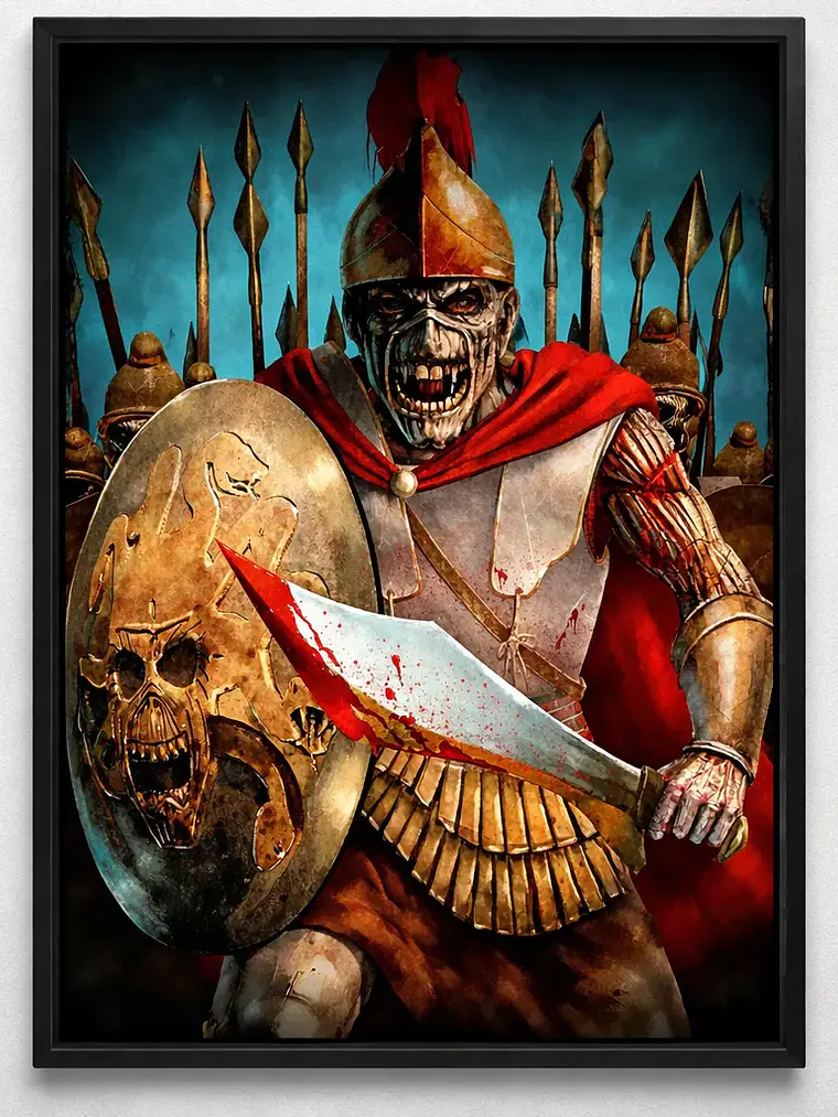 Cuadro Madera/vidrio 33x48 Iron Maiden - Ver 002 1