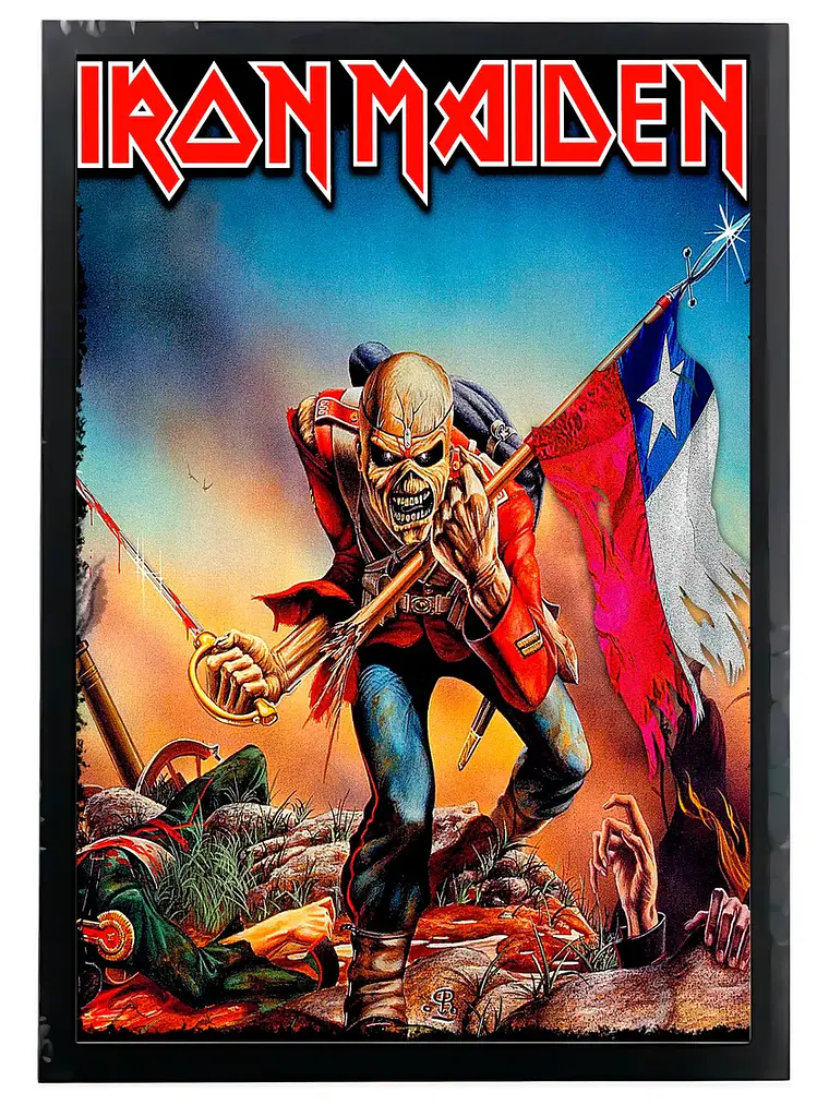 Cuadro Madera/vidrio 33x48 Iron Maiden - Ver 095 1