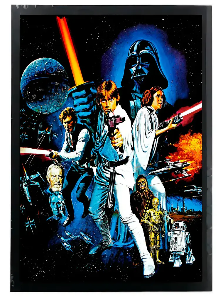 Cuadro Madera/vidrio 30x40 Star Wars - Ver 10 1