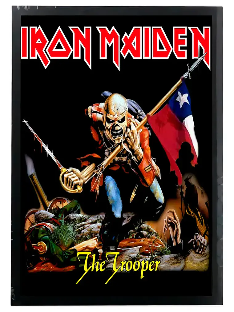 Cuadro Madera/vidrio 33x48 Iron Maiden - Ver 096 1