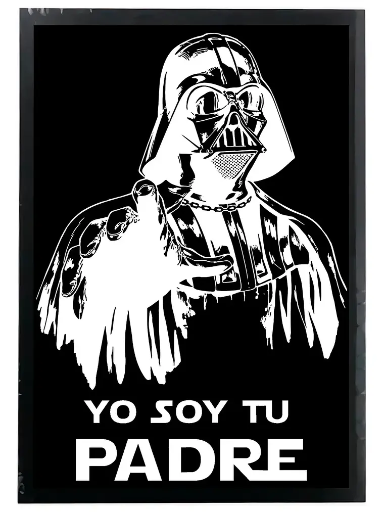 Cuadro Madera/vidrio 30x40 Star Wars - Ver 24 1
