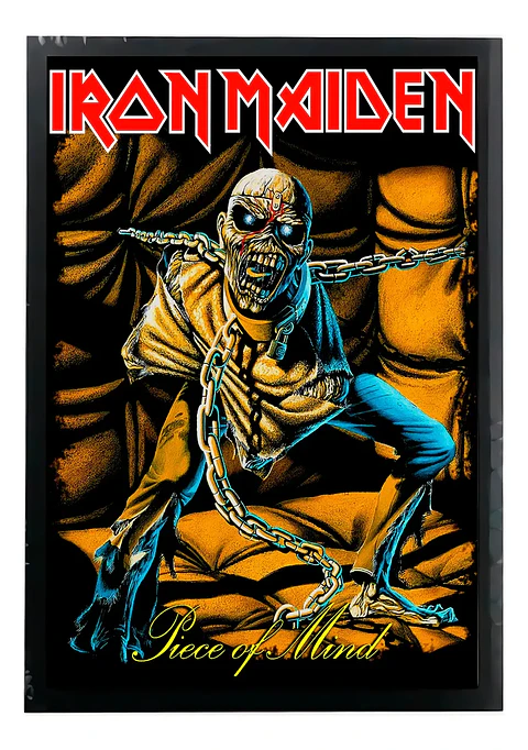 Cuadro Madera/vidrio 30x40 Iron Maiden - Ver 075