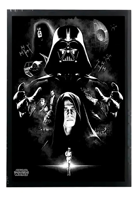 Cuadro Madera/vidrio 33x48 Star Wars - Ver 22