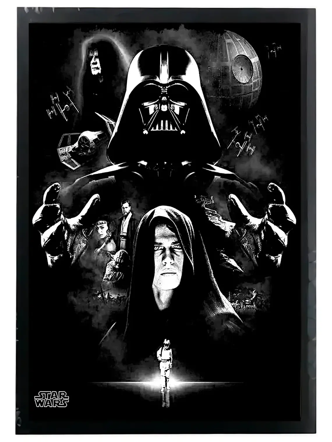 Cuadro Madera/vidrio 33x48 Star Wars - Ver 22 1