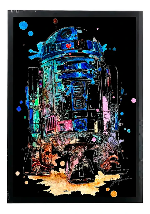 Cuadro Madera/vidrio 30x40 Star Wars - Ver 06
