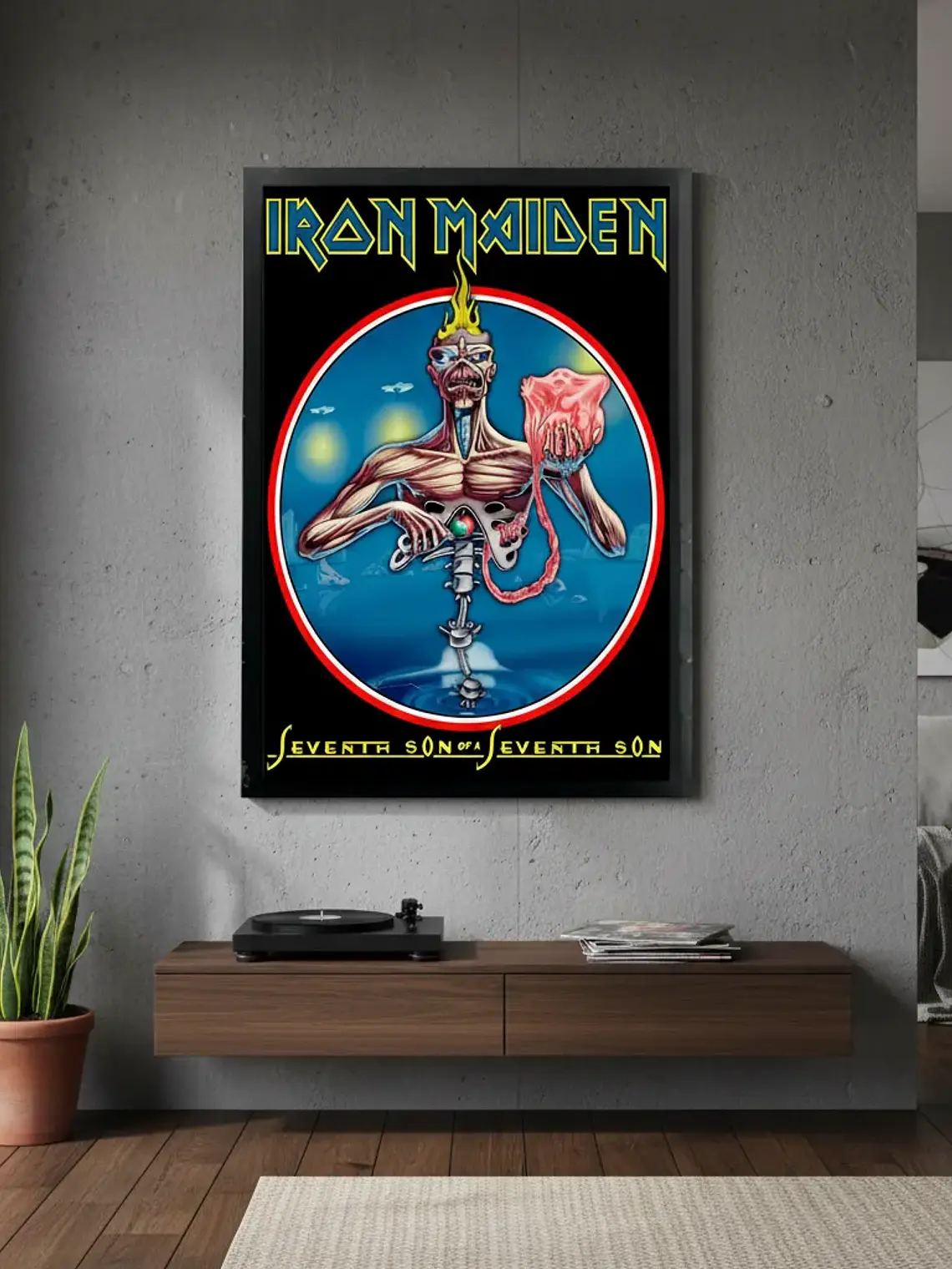 Cuadro Madera/vidrio 33x48 Iron Maiden - Ver 084 1