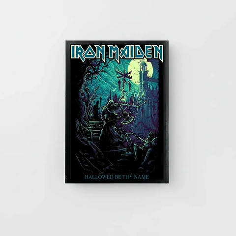 Cuadro Madera/vidrio 30x40 Iron Maiden - Ver 053