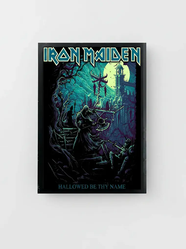 Cuadro Madera/vidrio 30x40 Iron Maiden - Ver 053 1