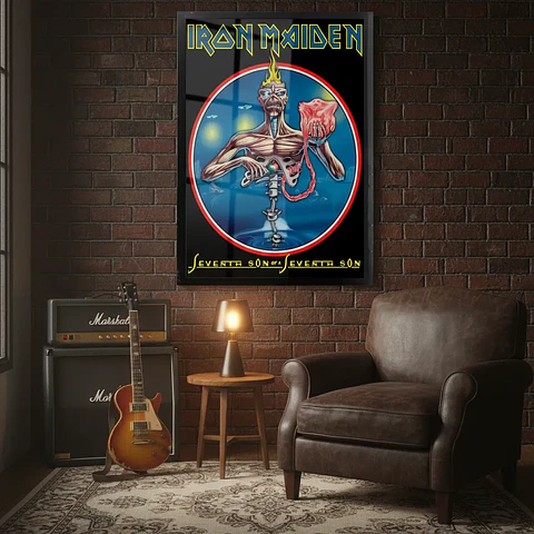 Cuadro Madera/vidrio 30x40 Iron Maiden - Ver 084