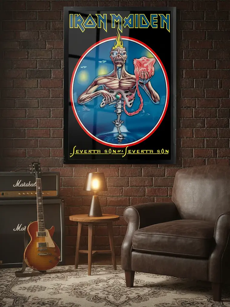 Cuadro Madera/vidrio 30x40 Iron Maiden - Ver 084 1