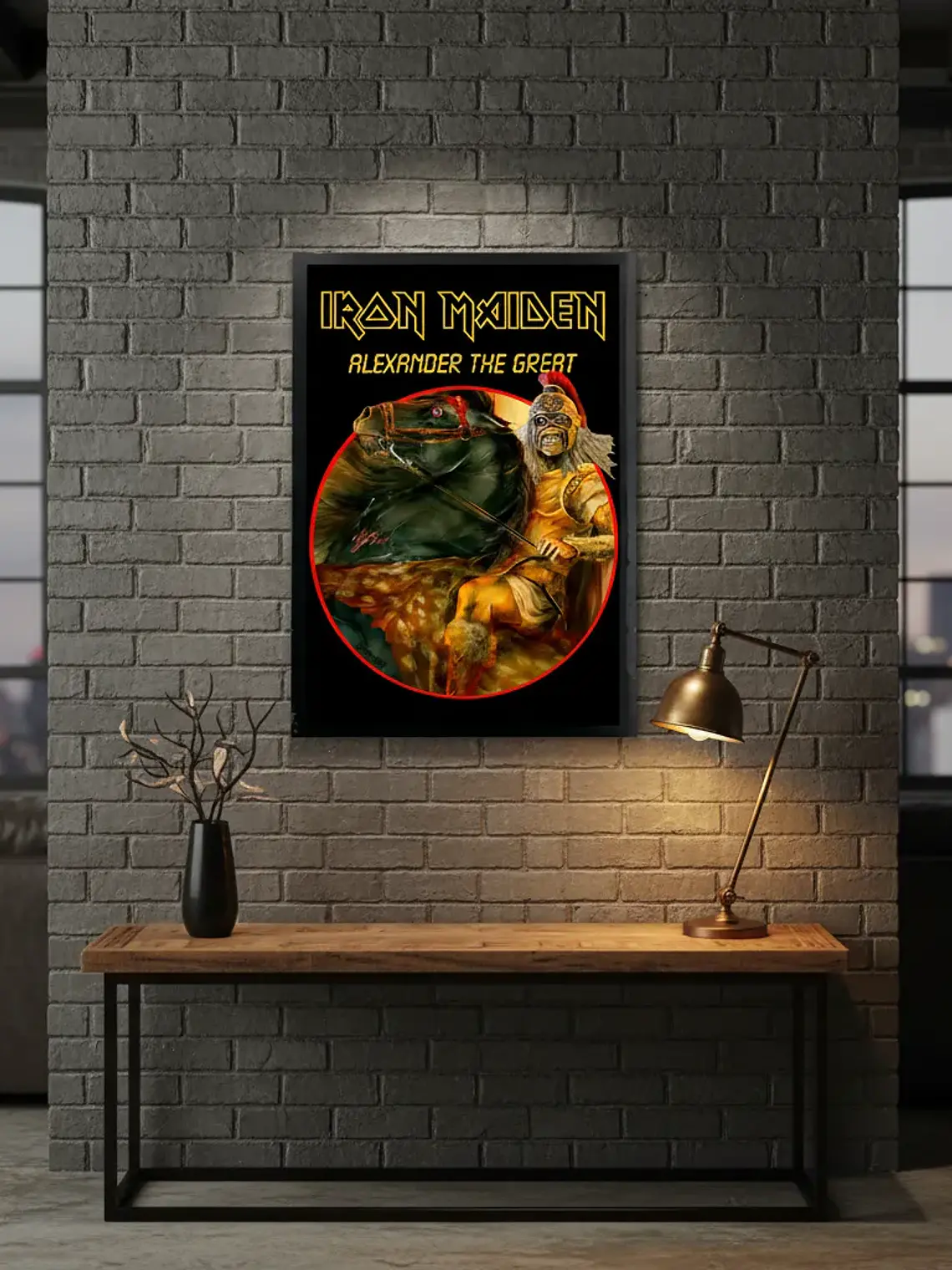 Cuadro Madera/vidrio 33x48 Iron Maiden - Ver 109 1