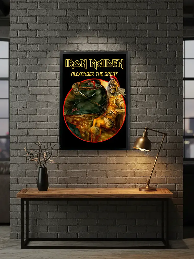 Cuadro Madera/vidrio 33x48 Iron Maiden - Ver 109 1