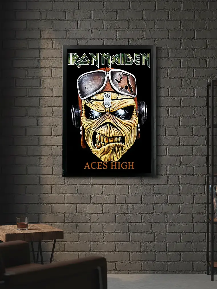Cuadro Madera/vidrio 33x48 Iron Maiden - Ver 025 1