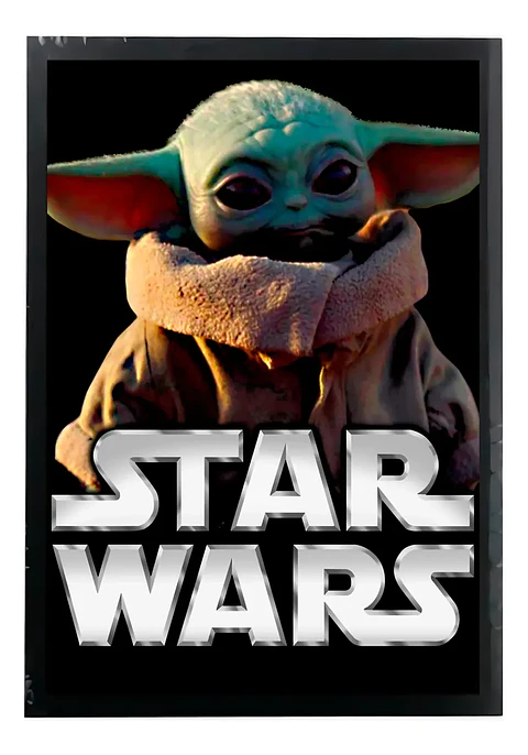 Cuadro Madera/vidrio 33x48 Star Wars - Ver 13