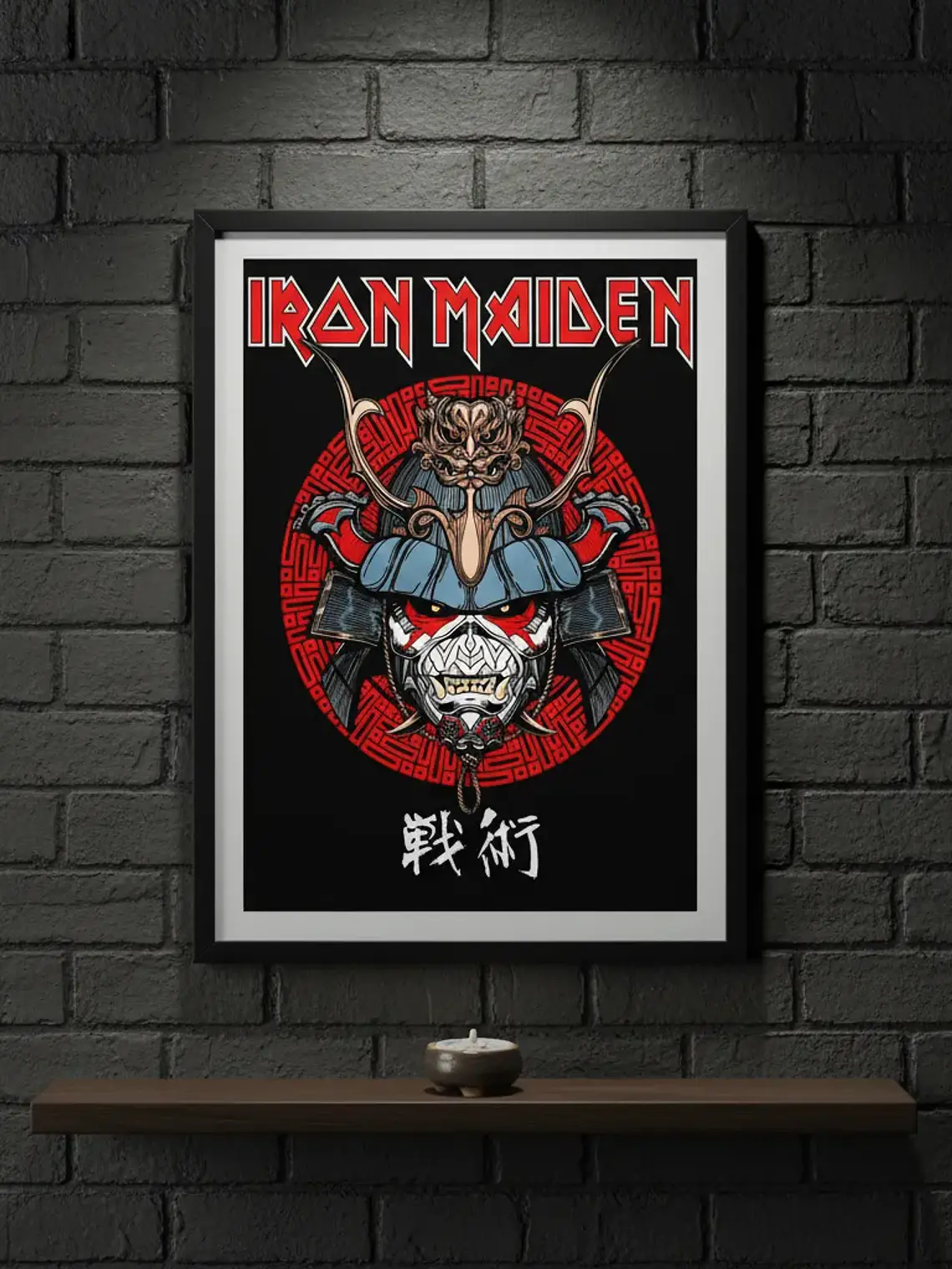 Cuadro Madera/vidrio 30x40 Iron Maiden - Ver 140 1