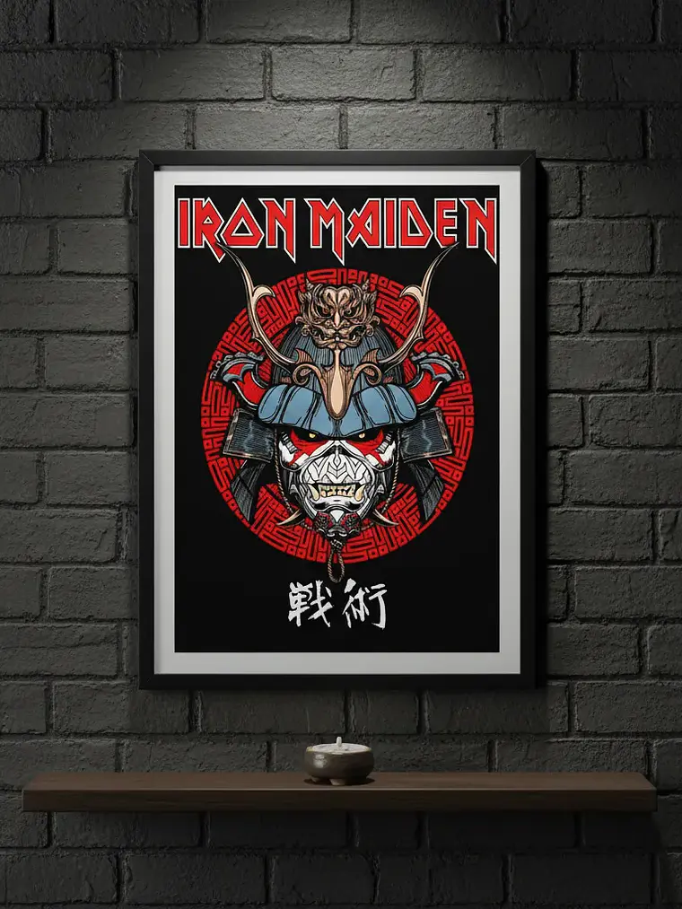 Cuadro Madera/vidrio 30x40 Iron Maiden - Ver 140 1
