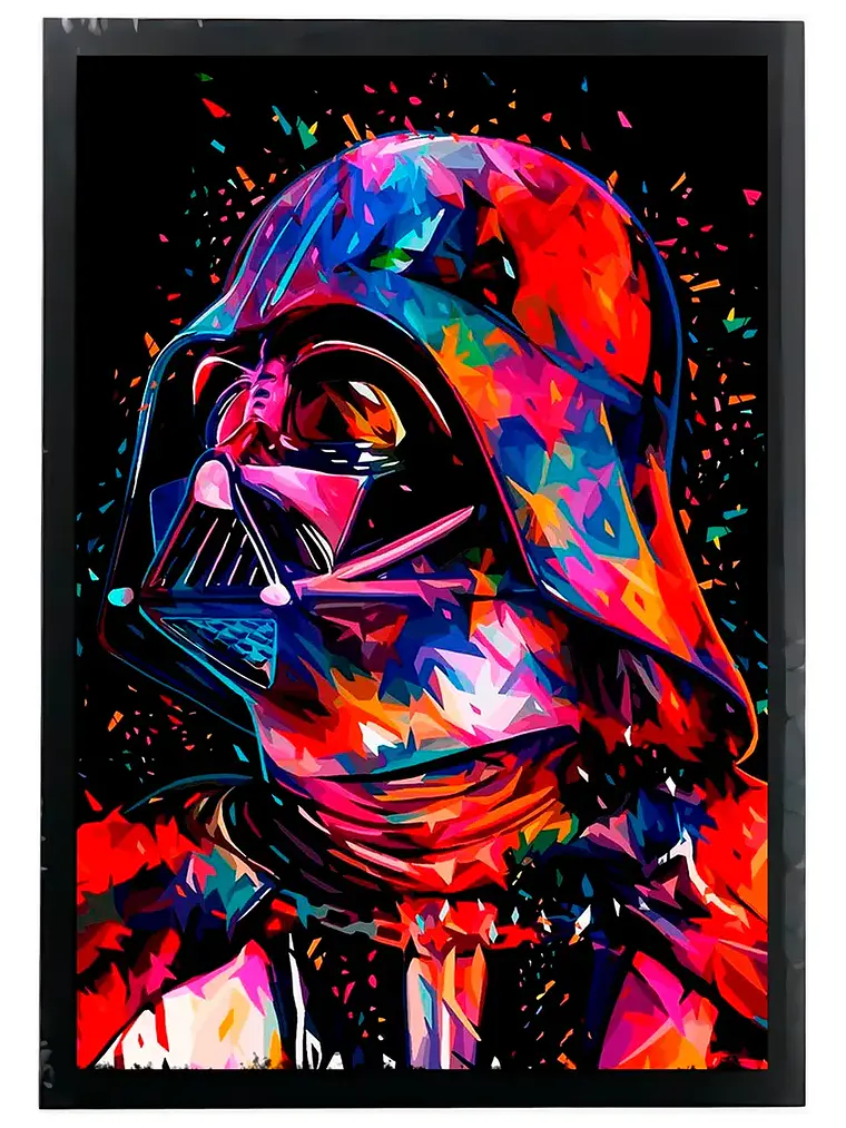 Cuadro Madera/vidrio 33x48 Star Wars - Ver 18 1