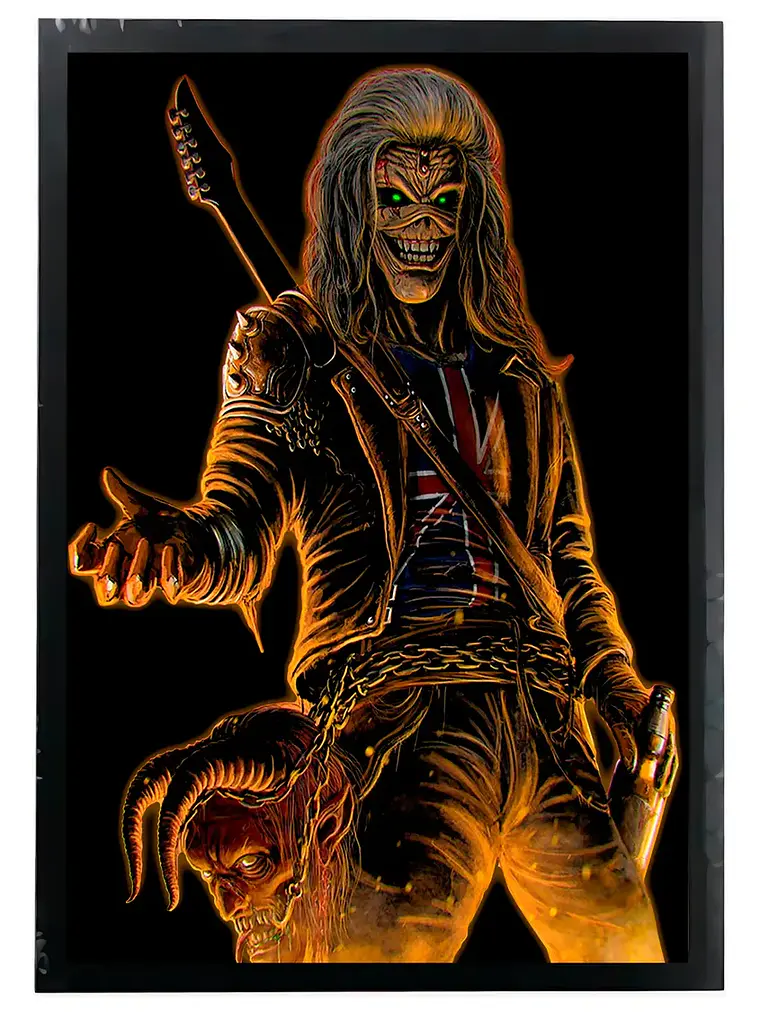 Cuadro Madera/vidrio 30x40 Iron Maiden - Ver 043 1
