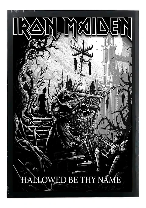 Cuadro Madera/vidrio 33x48 Iron Maiden - Ver 161