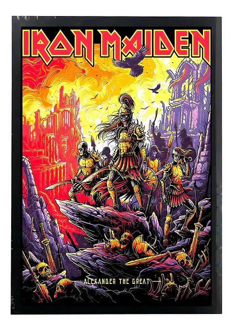 Cuadro Madera/vidrio 30x40 Iron Maiden - Ver 003