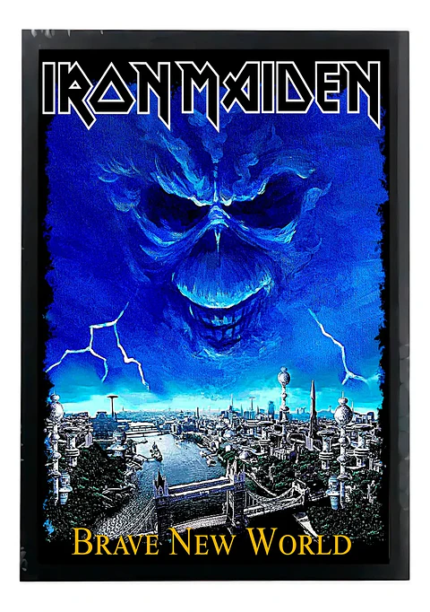 Cuadro Madera/vidrio 33x48 Iron Maiden - Ver 032