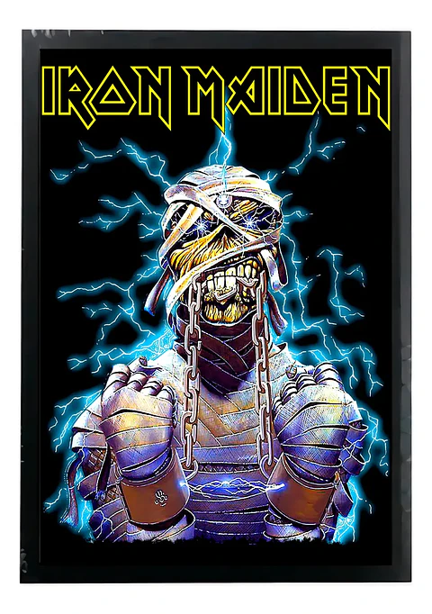 Cuadro Madera/vidrio 33x48 Iron Maiden - Ver 045
