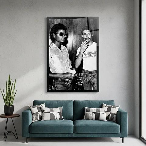 Cuadro Madera/vidrio 33x48 Michael Jackson - Ver 09