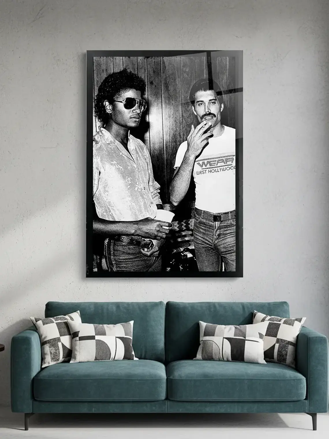 Cuadro Madera/vidrio 33x48 Michael Jackson - Ver 09 1